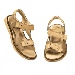 Dětské sandály 318 camel kombinované