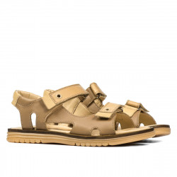 Dětské sandály 318 camel kombinované