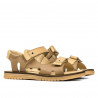 Dětské sandály 318 camel kombinované
