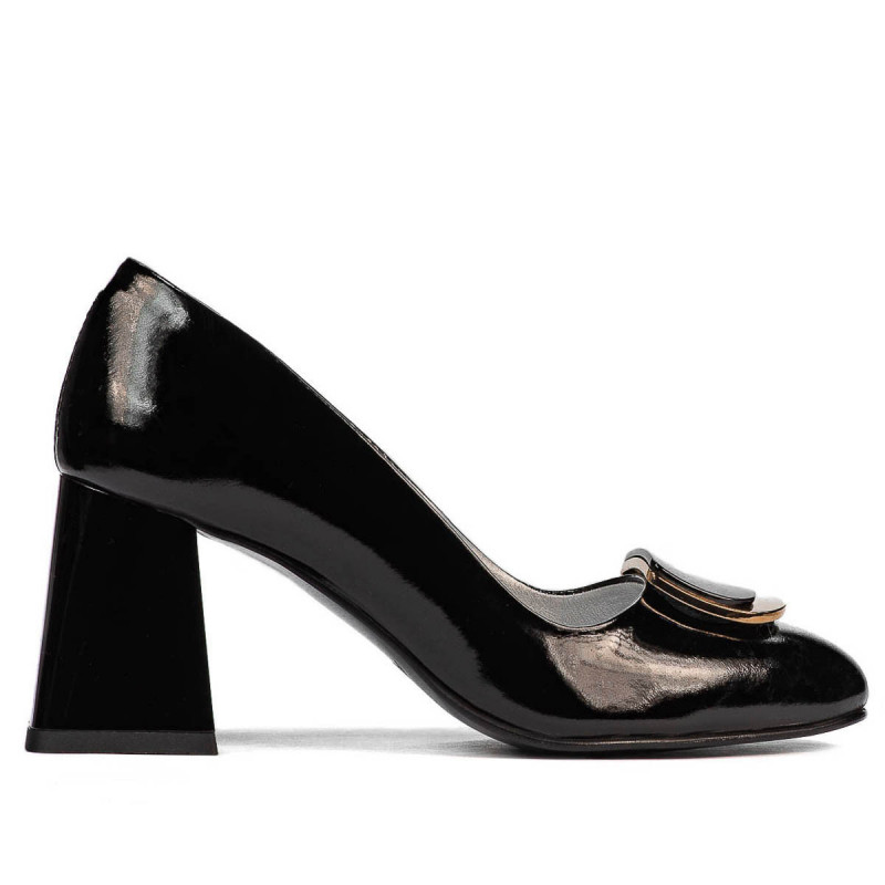 Elegantní dámské boty 1291 černý lak