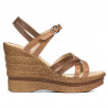 Dámské sandály 5086 camel kombinované