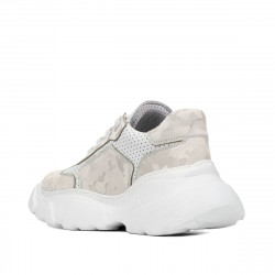 Dámské sportovní boty 6053 béžová maskáčová kombinace