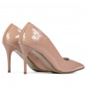 Dámské elegantní boty 1293 lakované nude