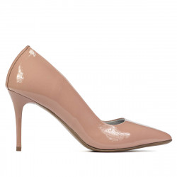 Dámské elegantní boty 1293 lakované nude