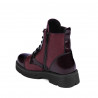Dětské boty 3029 lakované bordo kombinované