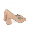Elegantní dámské boty 1291 lakované nude