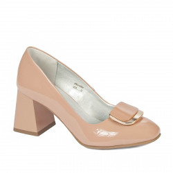 Elegantní dámské boty 1291 lakované nude