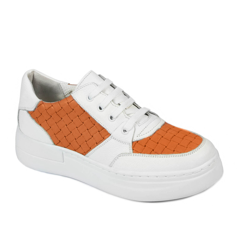 Dámské sportovní boty 6059 bílá+oranžová