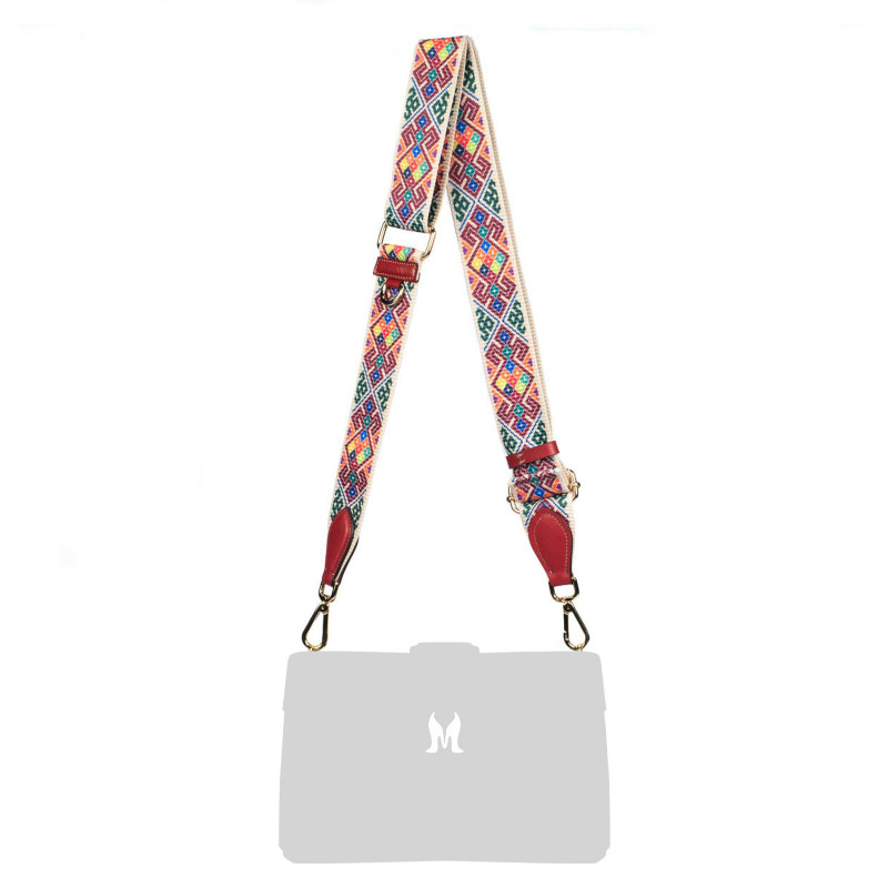 Multicolor + červený ramenní popruh (řemen) 102g