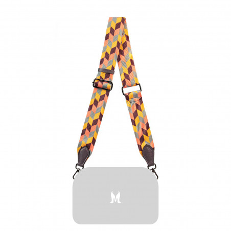 Ramenní popruh (páska) 106g multicolor+fialová