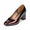 Elegantní dámské boty 1268 lak bordo01