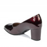 Elegantní dámské boty 1268 lak bordo01
