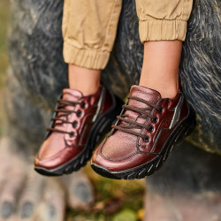 Dětské boty 72c bordo perleťové lifestyle