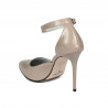 Elegantní dámské boty 1296 lak capuccino