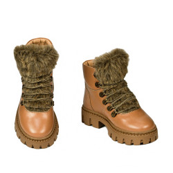 Dětské boty 3028 camel