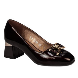 Elegantní dámské lodičky 1298 lak bordo