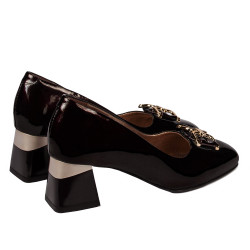 Elegantní dámské lodičky 1298 lak bordo