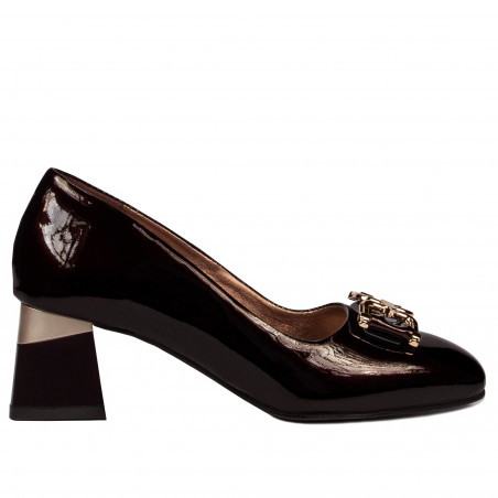 Elegantní dámské lodičky 1298 lak bordo