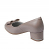 Elegantní dámské boty 1270-1 cappuccino perleť
