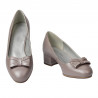 Elegantní dámské boty 1270-1 cappuccino perleť