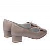 Elegantní dámské boty 1270-1 cappuccino perleť