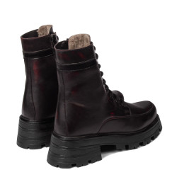 Dámské boty 3386 bordo kombinace