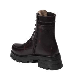 Dámské boty 3386 bordo kombinace