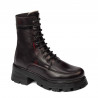 Dámské boty 3386 bordo kombinace