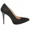 Elegantní dámské boty 1241 černý antilop
