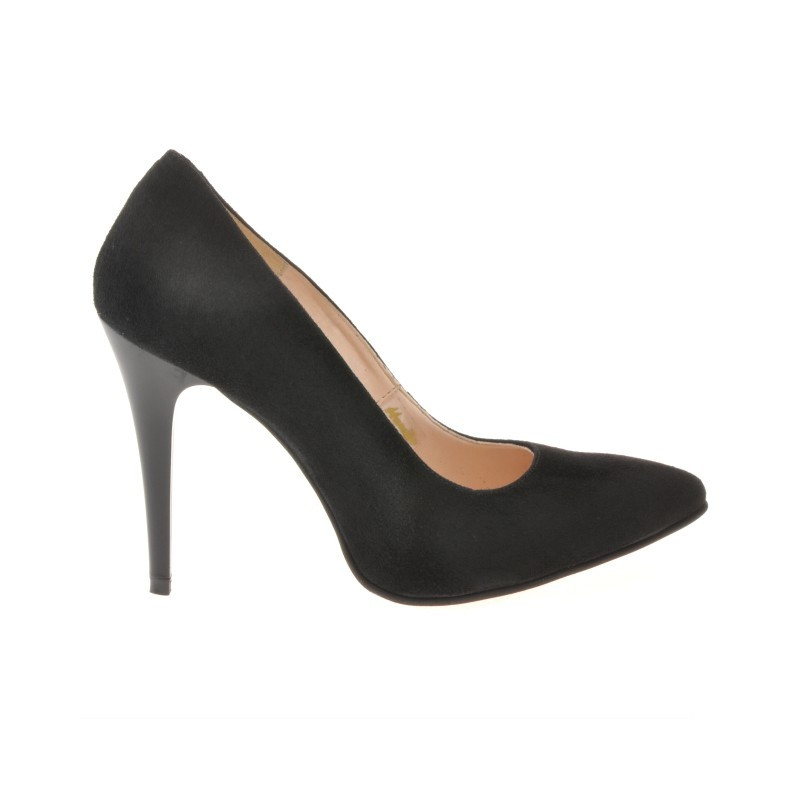 Elegantní dámské boty 1241 černý antilop
