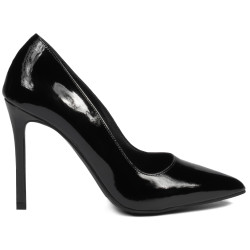 Elegantní dámské boty 1299 černý lak