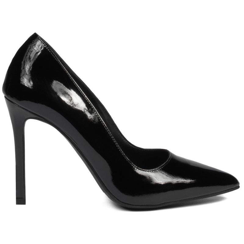 Elegantní dámské boty 1299 černý lak