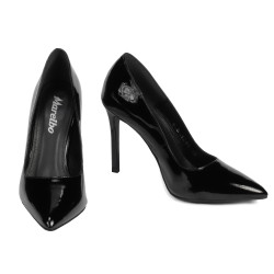 Elegantní dámské boty 1299 černý lak