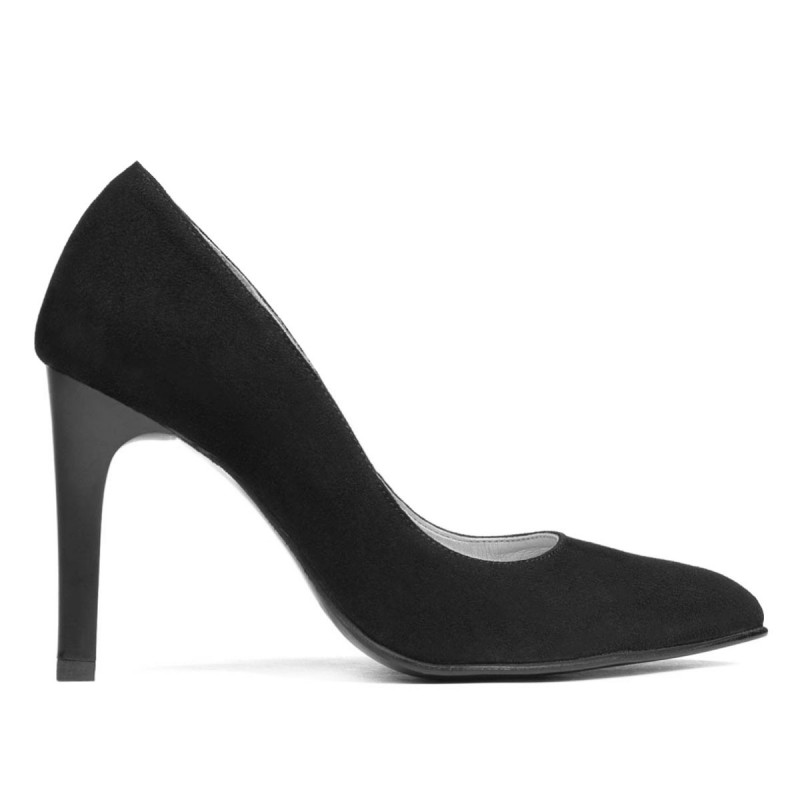 Elegantní dámské boty 1276 černý antilop