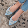 Dámské baleríny 1301 baby blue