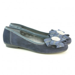 Dámské baleríny 181 indigo velur
