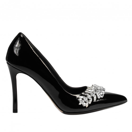 Elegantní dámské boty 1300 černý lak