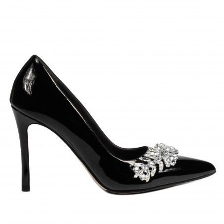 Elegantní dámské boty 1300 černý lak