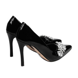Elegantní dámské boty 1300 černý lak