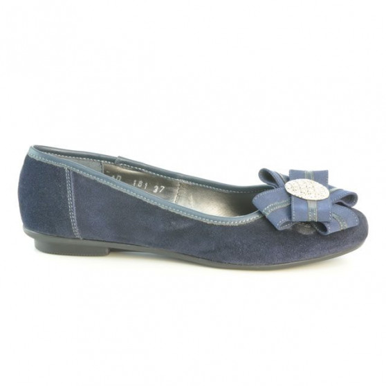 Dámské baleríny 181 indigo velur