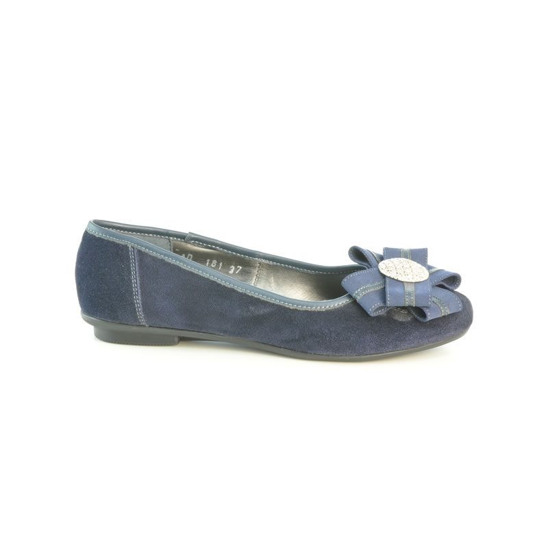 Dámské baleríny 181 indigo velur