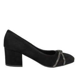 Elegantní dámské boty 1336 černá antilopa