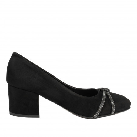Elegantní dámské boty 1336 černá antilopa