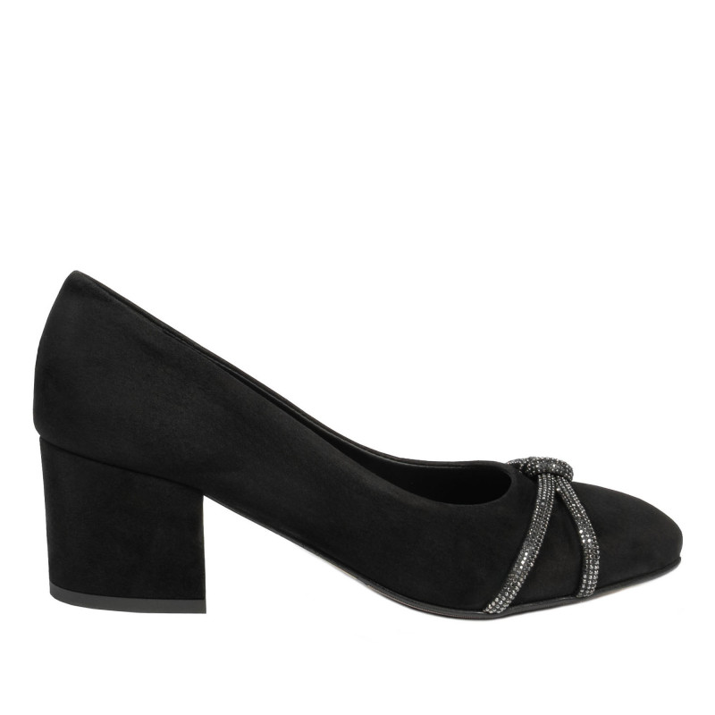Elegantní dámské boty 1336 černá antilopa