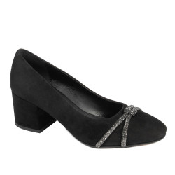 Elegantní dámské boty 1336 černá antilopa