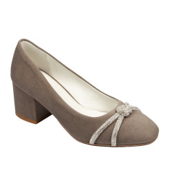 Elegantní dámské boty 1336 písek antilopa
