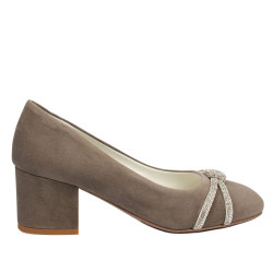 Elegantní dámské boty 1336 písek antilopa