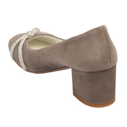 Elegantní dámské boty 1336 písek antilopa