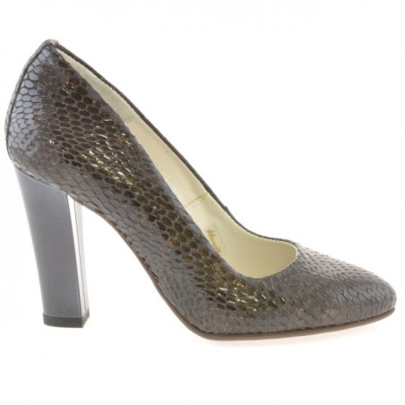 Dámské elegantní boty 1214 croco hnědé
