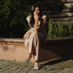 Elegantní dámské boty 1300 baby blue lifestyle